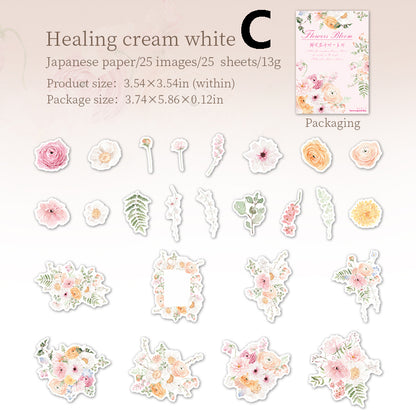 Flowers Bloom Sticker 25pcs