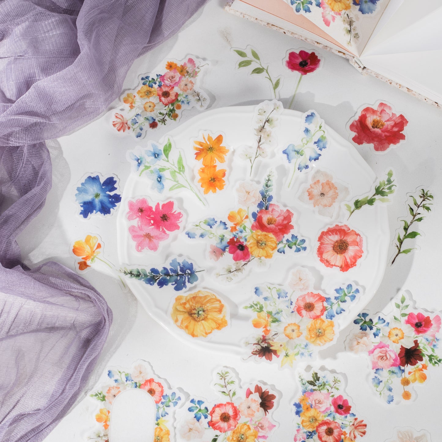 Flowers Bloom Sticker 25pcs