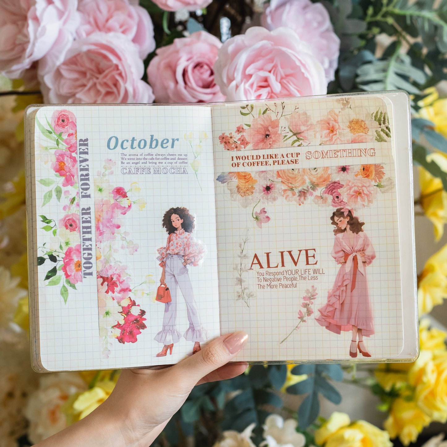 Flowers Bloom Sticker 25pcs