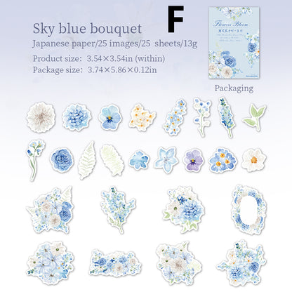 Flowers Bloom Sticker 25pcs