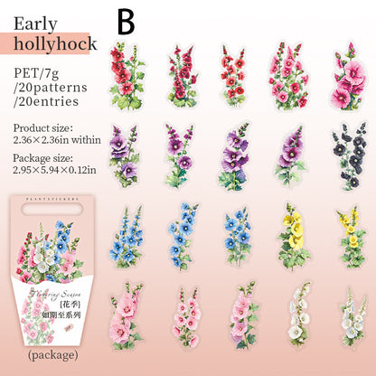 Flower Season Sticker 20pcs