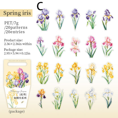 Flower Season Sticker 20pcs