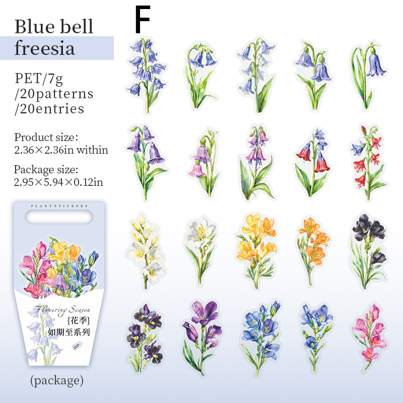 Flower Season Sticker 20pcs