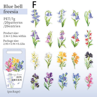 Flower Season Sticker 20pcs