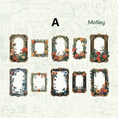 Flower Series Sticker Bag Sticker 10pcs