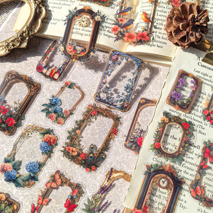 Flower Series Sticker Bag Sticker 10pcs