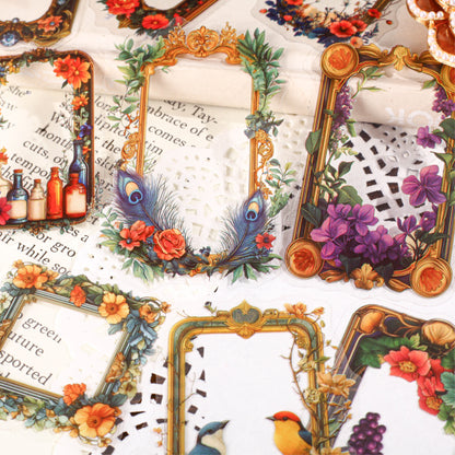 Flower Series Sticker Bag Sticker 10pcs