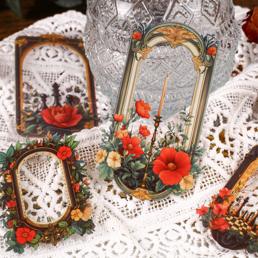 Flower Series Sticker Bag Sticker 10pcs