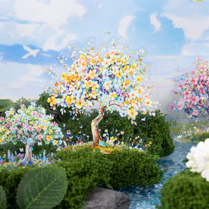 Flower Tree Sticker 10pcs