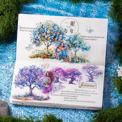 Flower Tree Sticker 10pcs