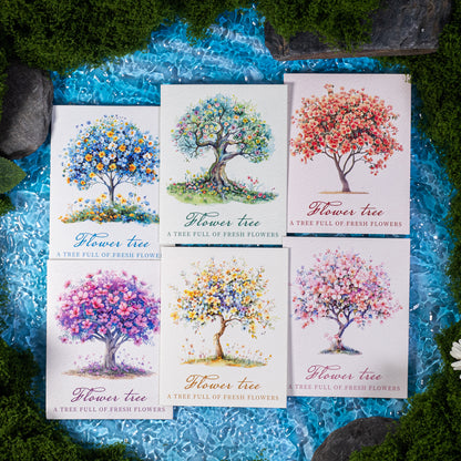 Flower Tree Sticker 10pcs