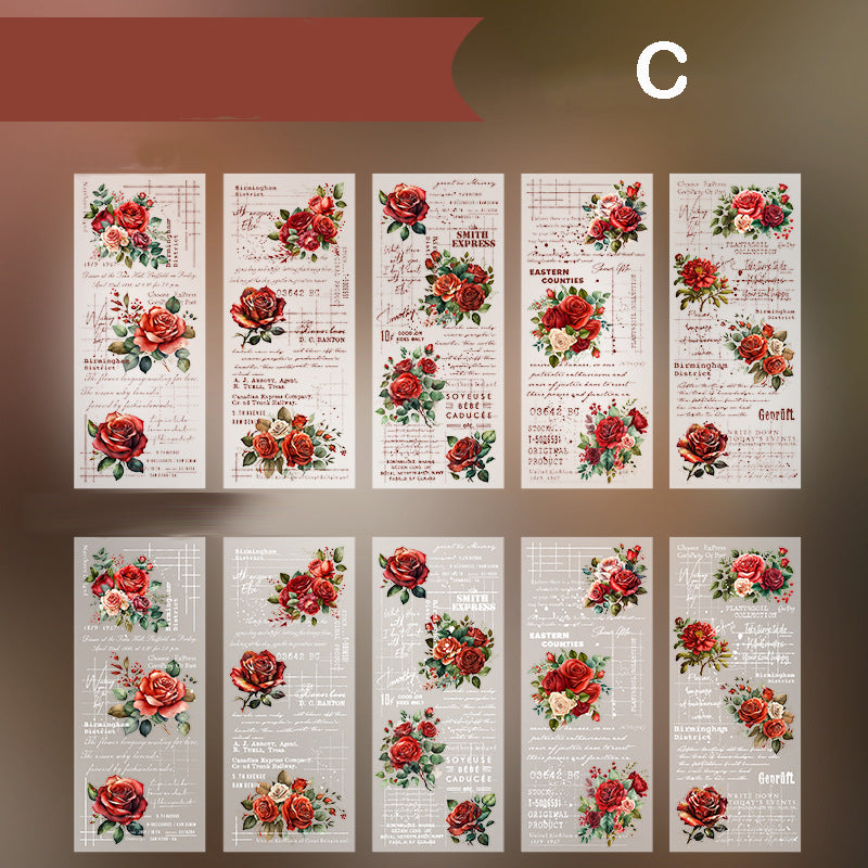 Flowery Manuscript Paper 30pcs