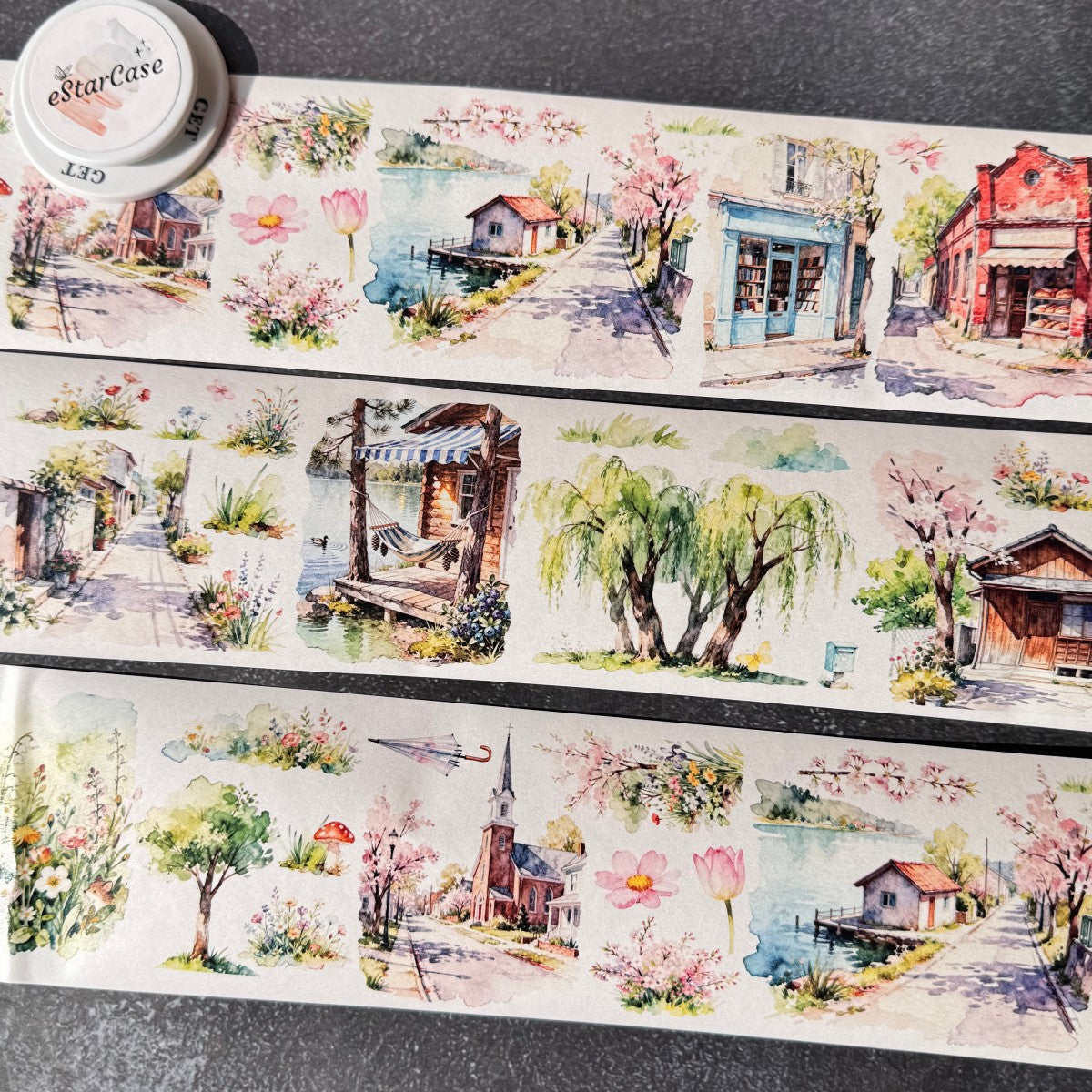 8cm*2m Flowery Scroll Tape