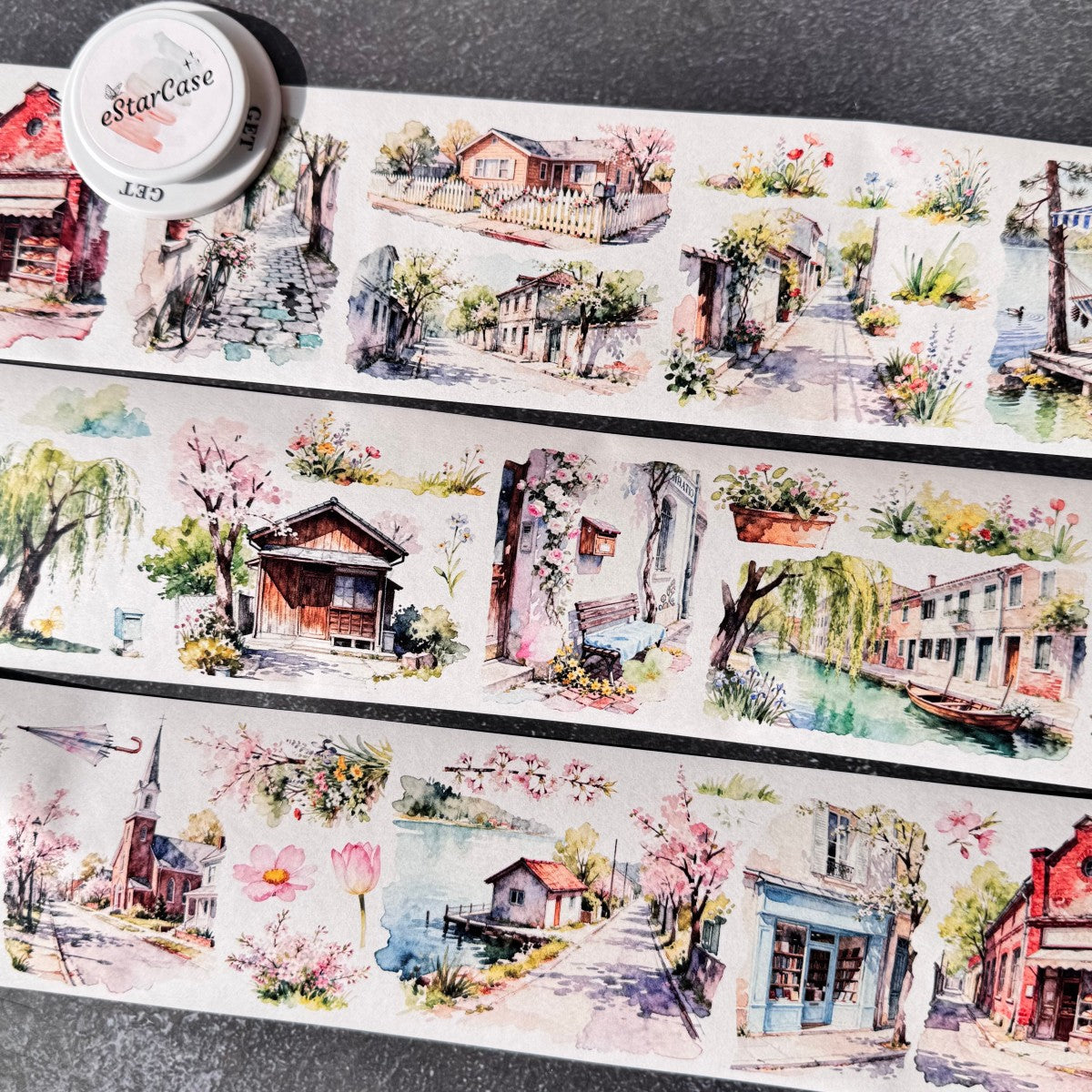 8cm*2m Flowery Scroll Tape