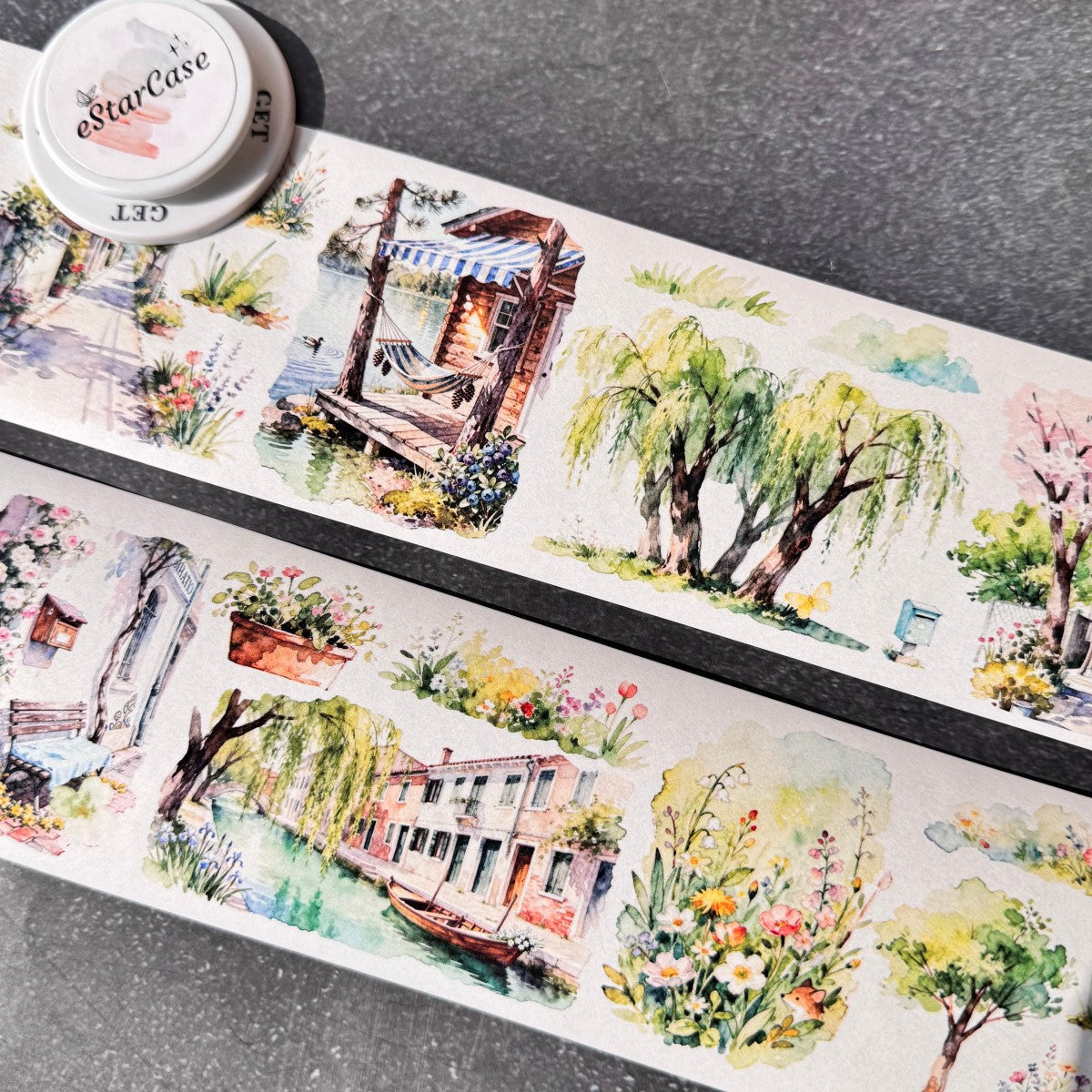 8cm*2m Flowery Scroll Tape