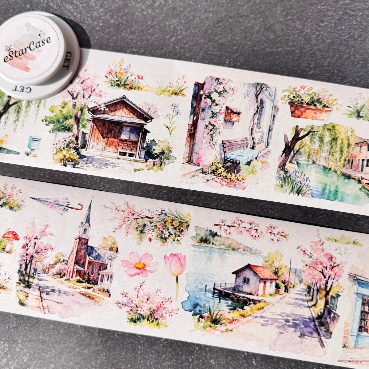 8cm*2m Flowery Scroll Tape