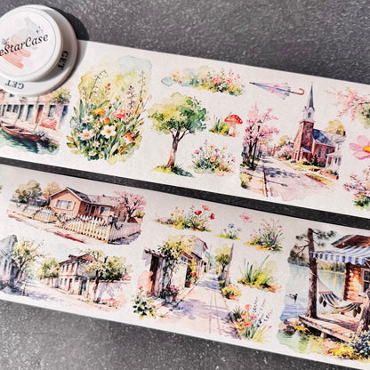 8cm*2m Flowery Scroll Tape