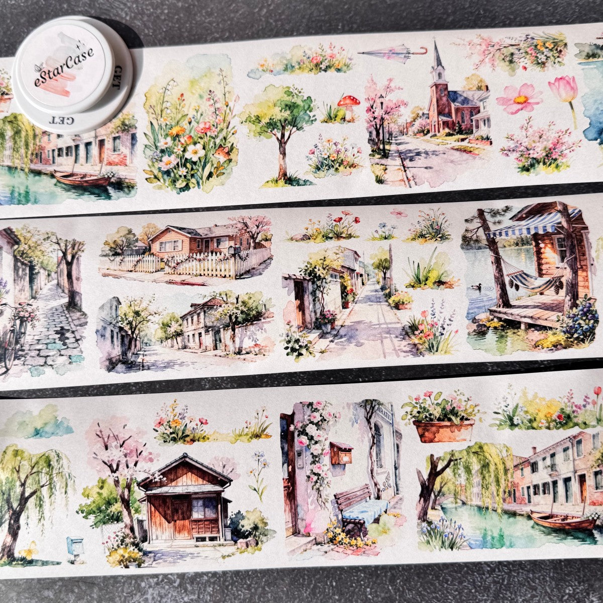 8cm*2m Flowery Scroll Tape