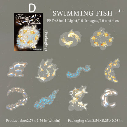 Flowing Encounters Sticker 10pcs