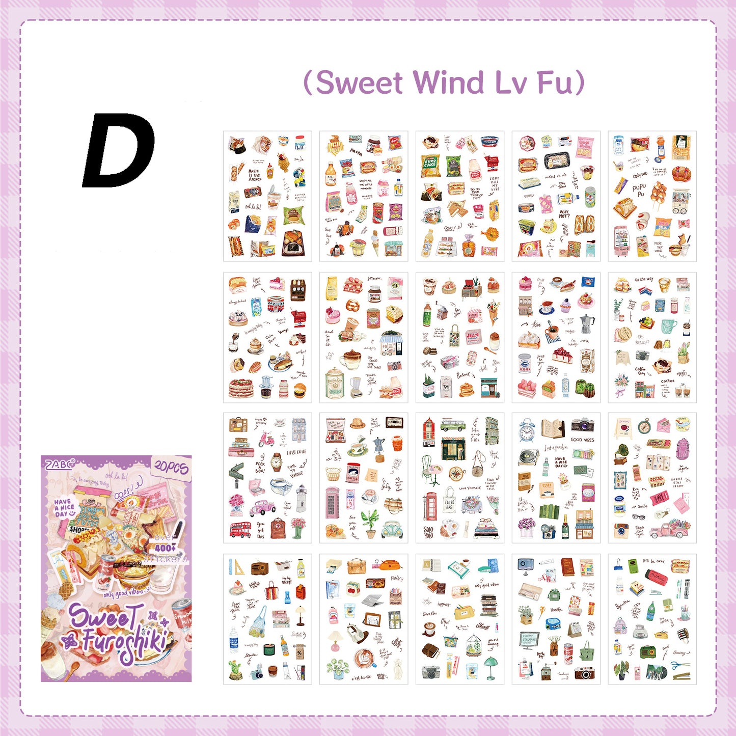 Food Tasting Series Sticker 20pcs