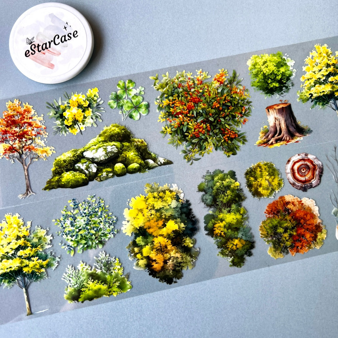 60cm*2m Forest Isle Greenery Tape