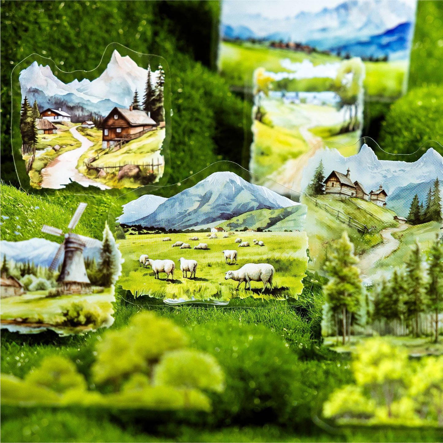 Forest Natural Stickers 30pcs