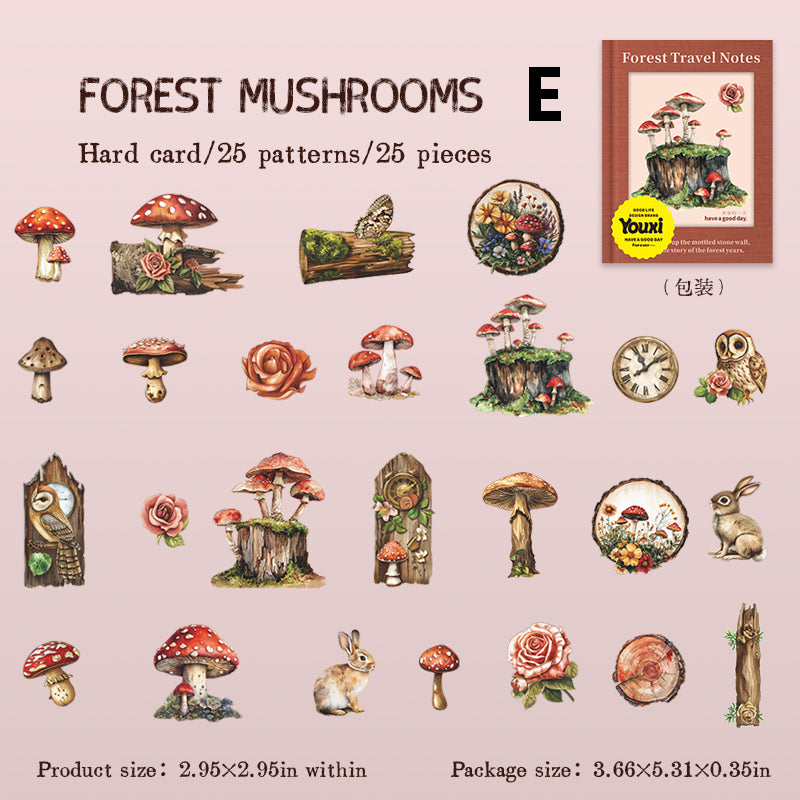 Forest Travel Notes Sticker 25pcs