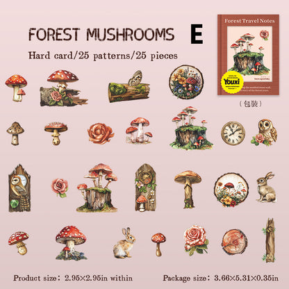 Forest Travel Notes Sticker 25pcs