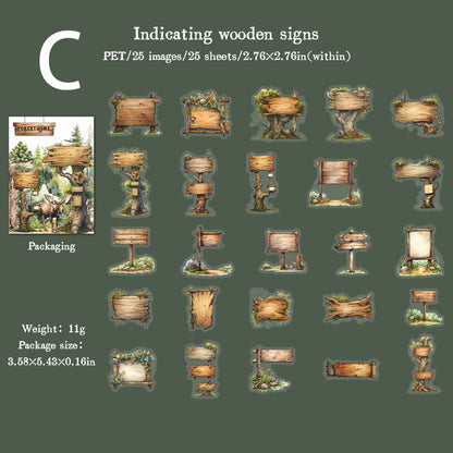 Forest Home Sticker 25pcs
