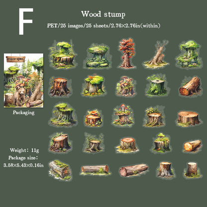 Forest Home Sticker 25pcs