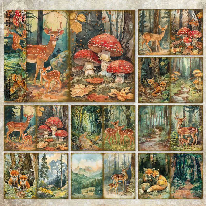 Forests Theme Paper 8pcs