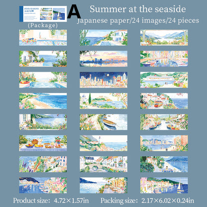 Four Seasons Album Sticker 24pcs