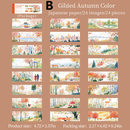 Four Seasons Album Sticker 24pcs