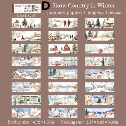 Four Seasons Album Sticker 24pcs