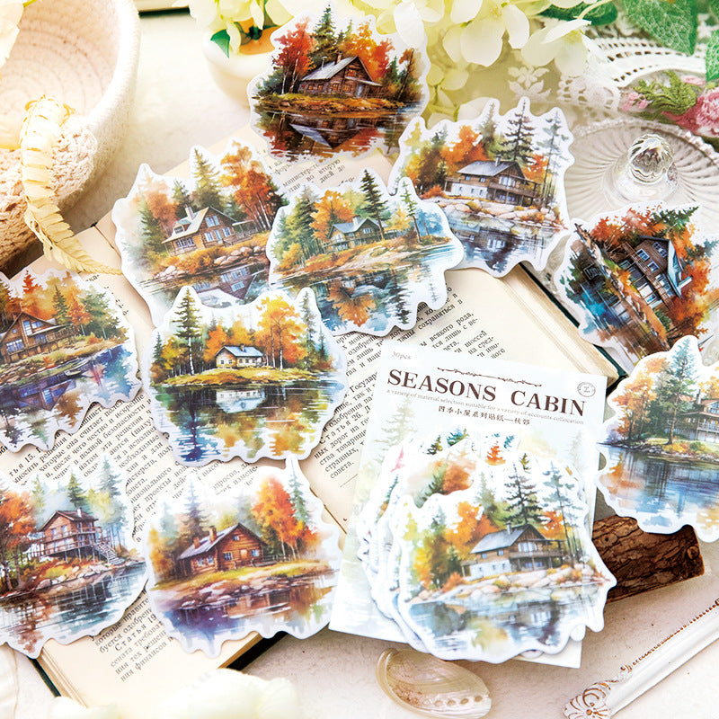 Four Seasons Cabin Stickers 20ps