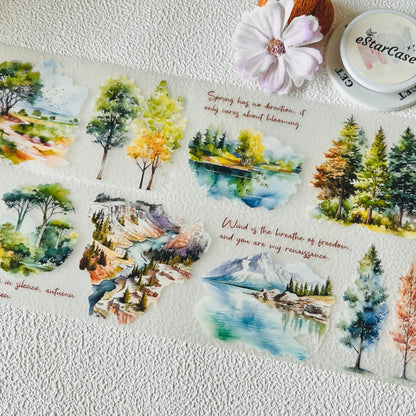 6.5cm*2m Four Seasons Forest Tape