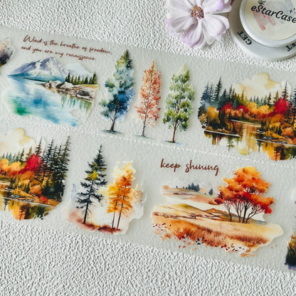 6.5cm*2m Four Seasons Forest Tape