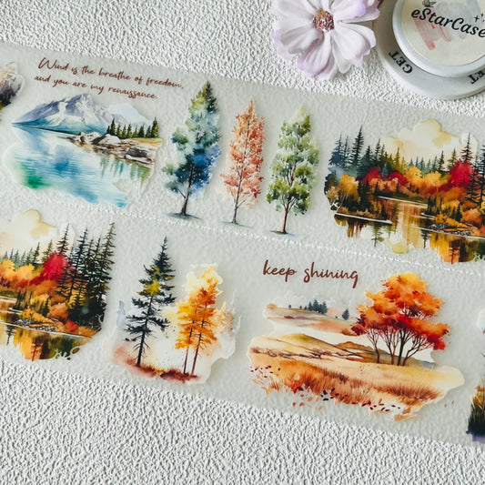 6.5cm*2m Four Seasons Forest Tape