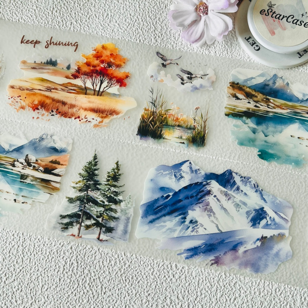 6.5cm*2m Four Seasons Forest Tape
