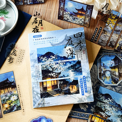 Four Seasons Garden Deep Sticker 15pcs