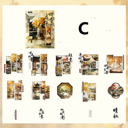 Four Seasons Garden Deep Sticker 15pcs