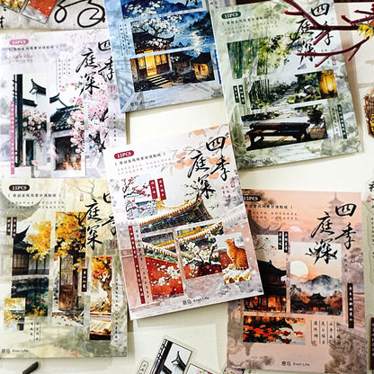 Four Seasons Garden Deep Sticker 15pcs