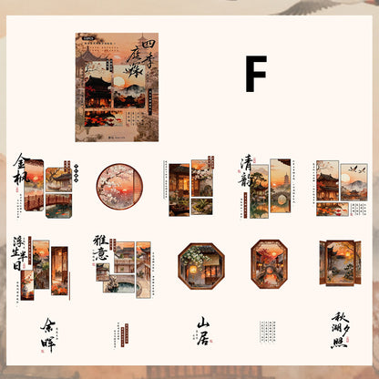 Four Seasons Garden Deep Sticker 15pcs