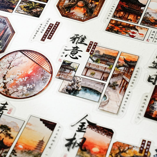 Four Seasons Garden Deep Sticker 15pcs