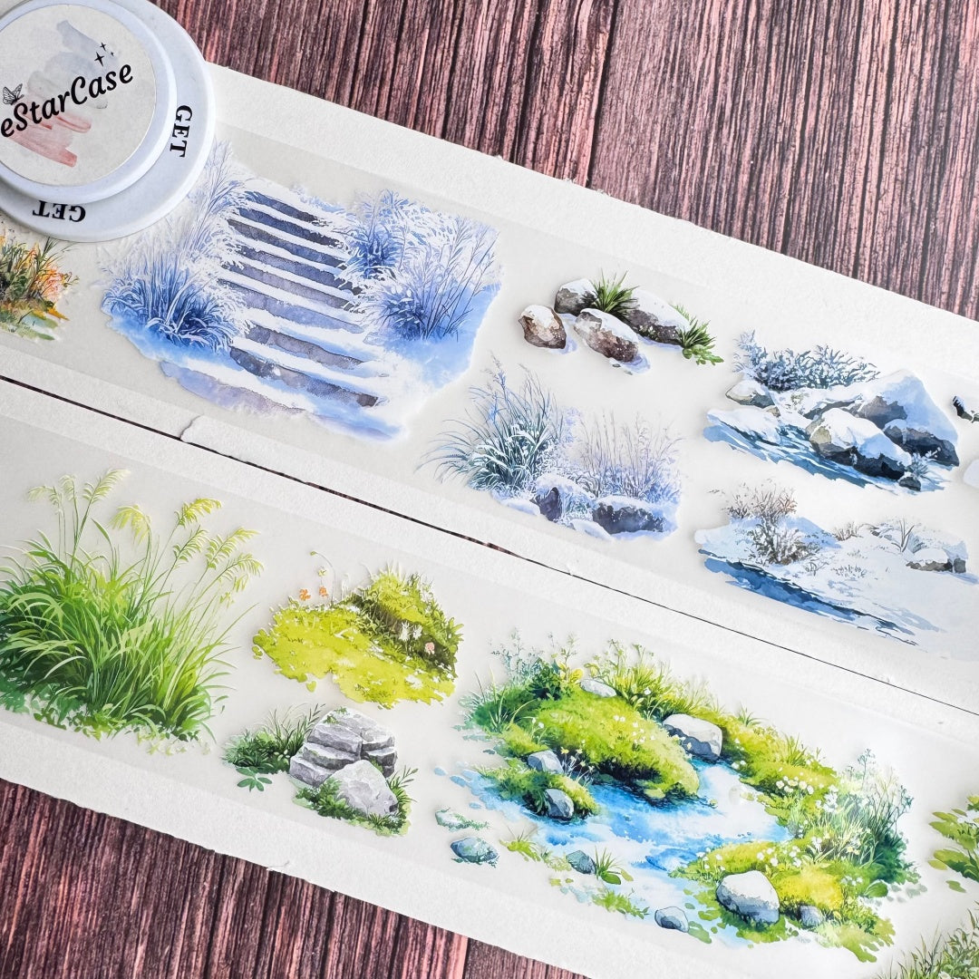 6cm*2m Four Seasons Riverside Tape