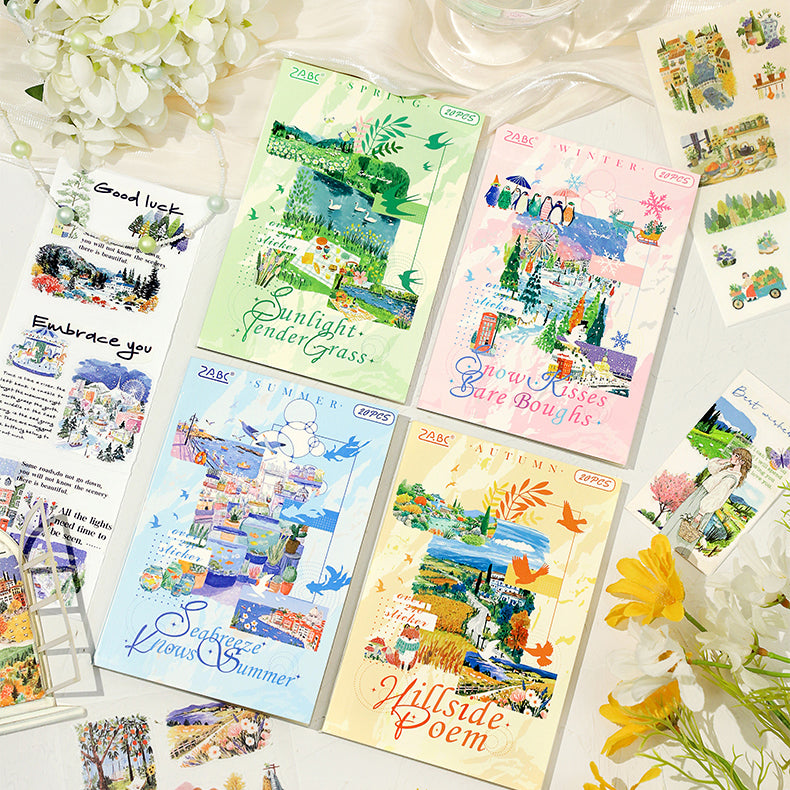 Four Seasons Sticker Book 20pcs