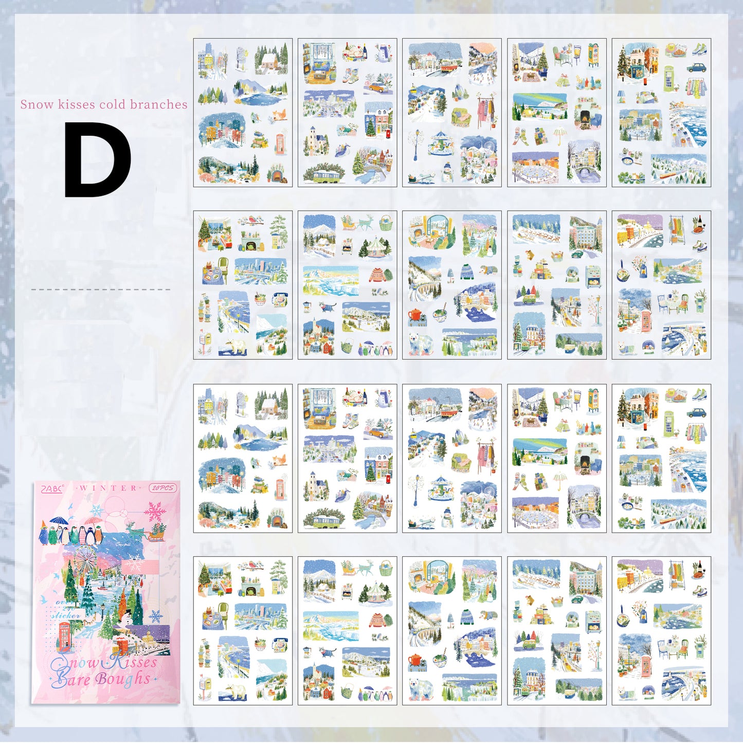 Four Seasons Sticker Book 20pcs