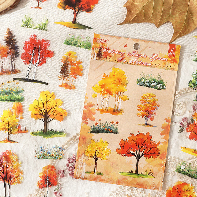 Four Seasons Tree Sticker 6pcs