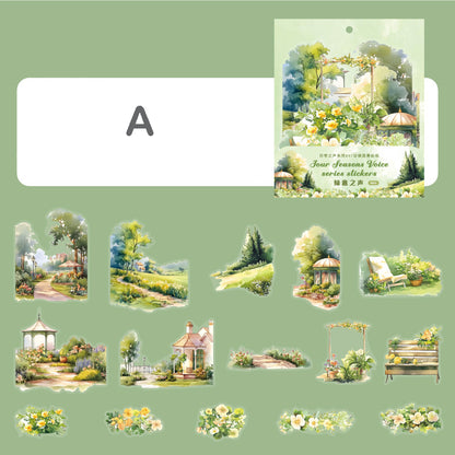 Four Seasons Voice Stickers 15pcs