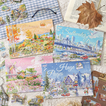 Four Times Scenery Sticker Book 20pcs